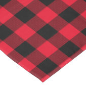 Nappe Plaid de buffle rouge et noir (Angle)