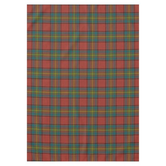 Nappe Plaid de Clan écossais Oliver Red Tartan (Devant)