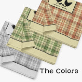 Nappe Plaid de ferme rustique gris Nom de famille de pou