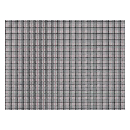 Nappe Plaid de pixel dans le gris avec la rayure rouge (Devant (Horizontal))