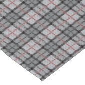 Nappe Plaid de pixel dans le gris avec la rayure rouge (Angle)