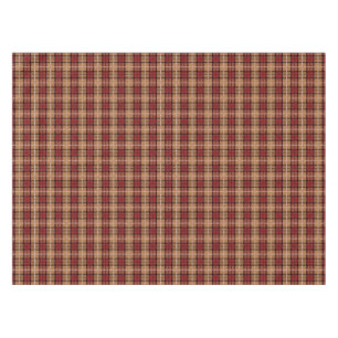 Nappe Plaid de pixel en rouge et or