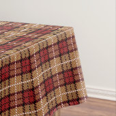 Nappe Plaid de pixel en rouge et or (In Situ)