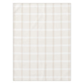 Nappe Plaid de tartan no. 49 beige et de blanc (Devant)