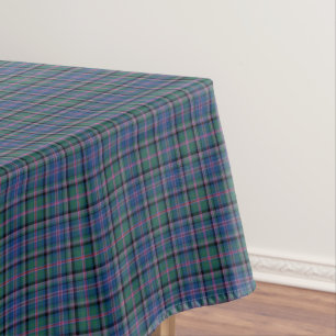Nappe Plaid écossais vert et bleu de tartan de tonnelie