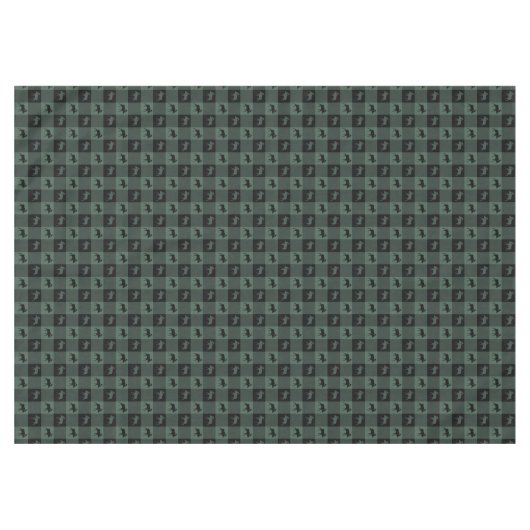 Nappe Plaid noir vert d'orignaux (Devant (Horizontal))