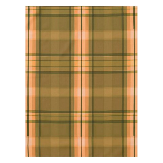 Nappe Plaid orange ambre (Devant)