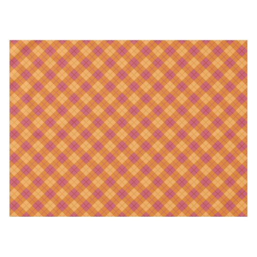 Nappe Plaid polarisé dans l'orange et le rose (Devant (Horizontal))