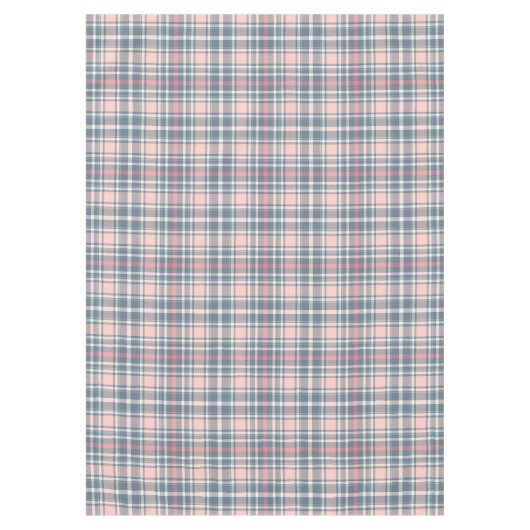 Nappe Plaid rose, rose, bleu et blanc (Devant)