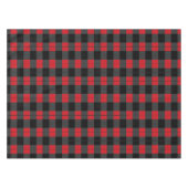 Nappe Plaid rouge et gris noir Checkered (Devant (Horizontal))