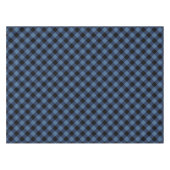 Nappe Plaid rustique de buffle noir et bleu (Devant (Horizontal))