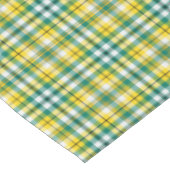 Nappe Plaid sportif d'or vert et jaune (Angle)