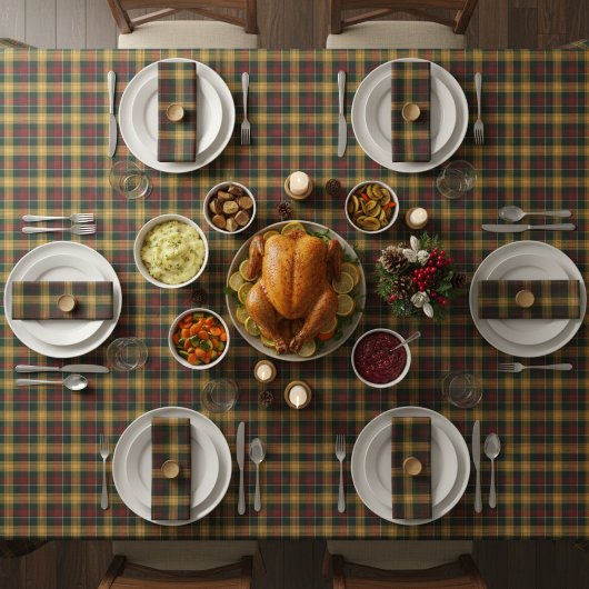 Nappe plaid tablecloth