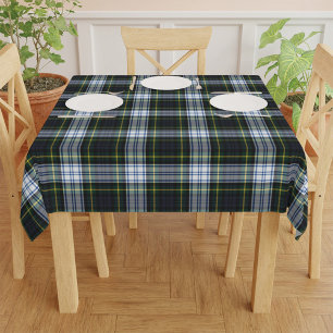 Nappe Plaid Tartan Classan Vert Blanc Rustique Anniversa