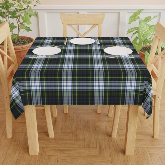 Nappe Plaid Tartan Classan Vert Blanc Rustique Anniversa