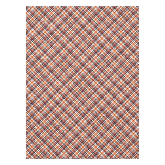 Nappe Plaid Tartan orange (Devant)