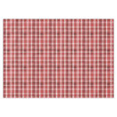 Nappe Plaid Tartan rose, rouge, marron et crème (Devant (Horizontal))