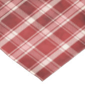Nappe Plaid Tartan rose, rouge, marron et crème (Angle)