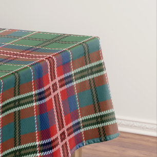 Nappe Plaid Tartan Rouge Vert MacCulloch Rustique
