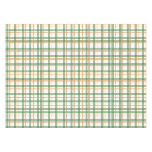 Nappe Plaid Vert Et Orange (Devant (Horizontal))
