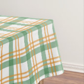 Nappe Plaid Vert Et Orange (In Situ)