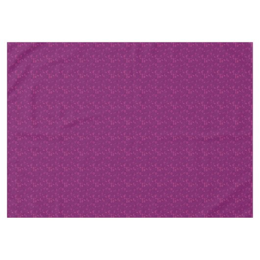 Nappe Plain floral pattern retro burgundy (Devant (Horizontal))