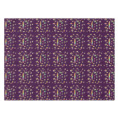 Nappe Plaisir violet avec des motifs de couleur mixte (Devant (Horizontal))
