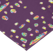 Nappe Plaisir violet avec des motifs de couleur mixte (Angle)