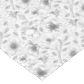 Nappe Plan floral esquissé Motif gris/Wht ID939 (Angle)