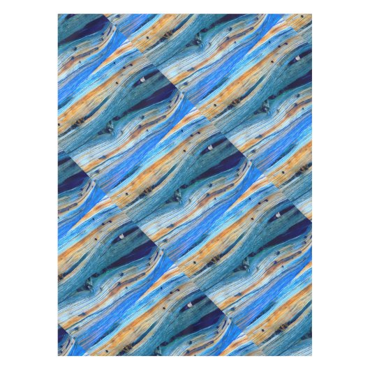 Nappe planches de genièvre patinées bleues (Devant)