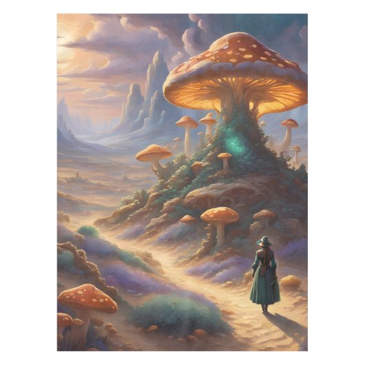 Nappe Planète Champignon Magique  (Devant)