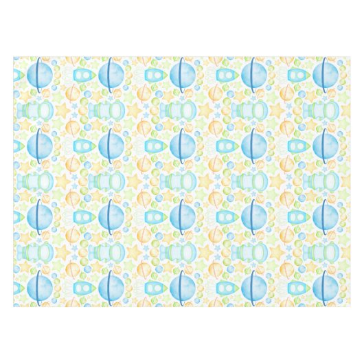 Nappe Planètes bleues Astronaute spatiale (Devant (Horizontal))