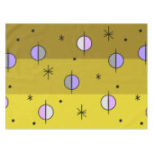 Nappe Planètes de l'âge de l'espace rétro Étoiles ocre J (Devant (Horizontal))