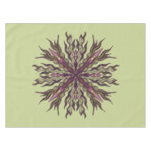 Nappe Plante à œil psychédélique - Mandala botanique sur (Devant (Horizontal))