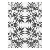 Nappe Plante en bambou noir et blanc (Devant)