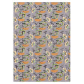 Nappe Plantes modernes du milieu du siècle dans des boeu (Devant)