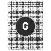 Nappe Plaqué noir et blanc classique (Devant)