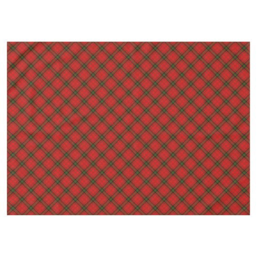 Nappe Plaque rouge vert tartan MacDougall (Devant (Horizontal))