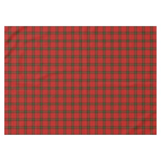 Nappe Plaque rouge vert tartan MacDougall (Devant (Horizontal))