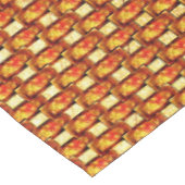 Nappe Plaques rectangulaires marron-orange sculptées et (Angle)