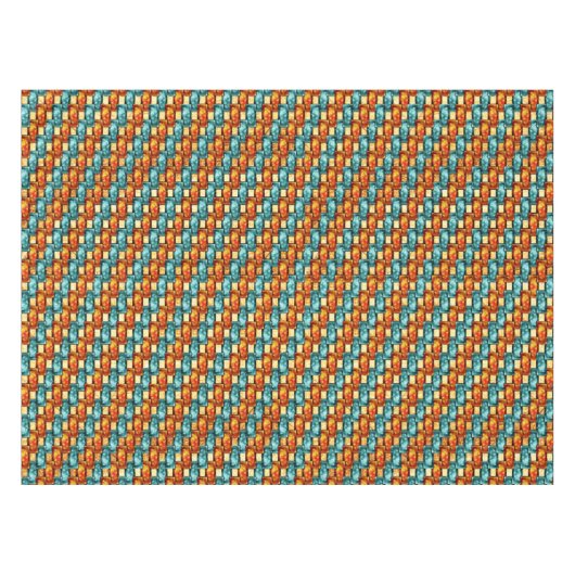 Nappe Plaques rectangulaires sculptées et tachées, cyan  (Devant (Horizontal))