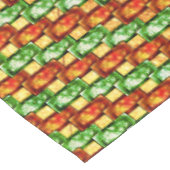 Nappe Plaques rectangulaires sculptées et tachées, vert (Angle)