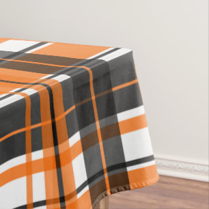 Nappe Plat blanc d'orange d'Halloween