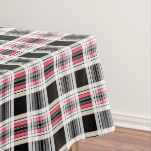 Nappe Plat, rose, noir, blanc