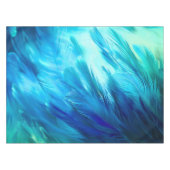 Nappe Plume Abstrait Bleu Vert (Devant (Horizontal))