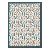 Nappe Plumes de dragueur de pastel autochtone tribal (Devant)