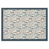 Nappe Plumes de dragueur de pastel autochtone tribal eth (Devant (Horizontal))