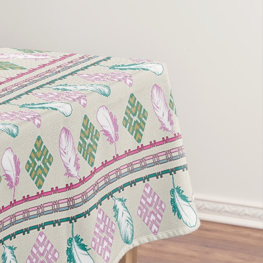 Nappe Plumes ethniques de style de boho (In Situ)