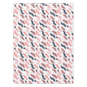 Nappe Plumes rose Boho (Devant)