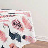 Nappe Plumes rose Boho (In Situ)